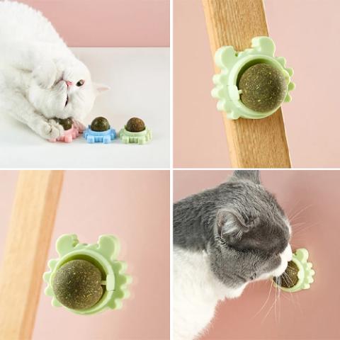 Cat Crab Catnip Ball Toy Contail