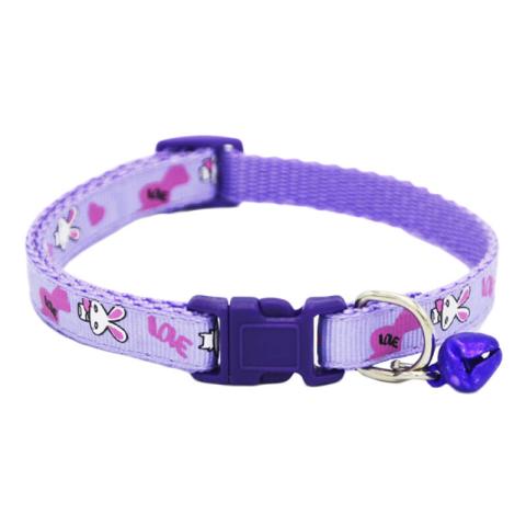 Cute Cartoon Rabbit Print Quick Release Buckle Cat Necklace Collar