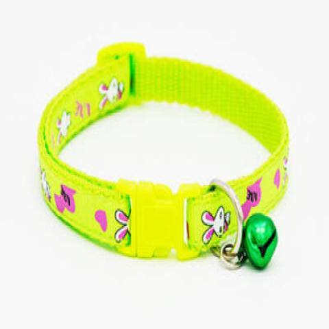 Cute Cartoon Rabbit Print Quick Release Buckle Cat Necklace Collar