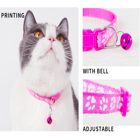 Cute Paw Print cat Necklace Collar
