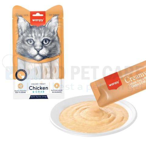 Wanpy Creamy Treats Cats Tuna & Salmon 70g