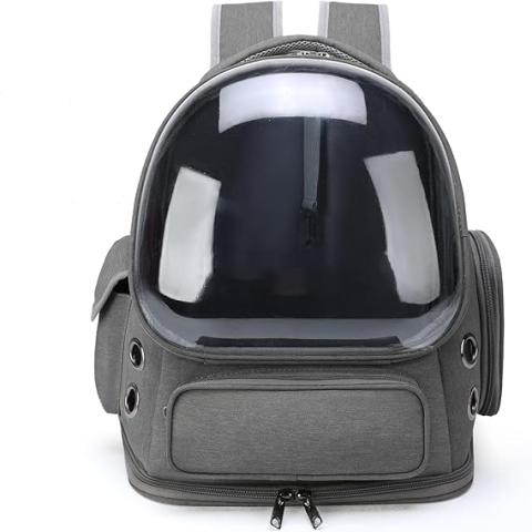 Cat Carrier Backpack Ventilated Design - Gray