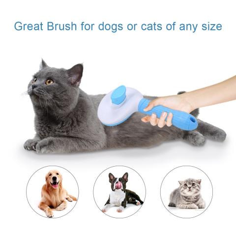 Self Cleaning Pet Brush For Cat And Dog
