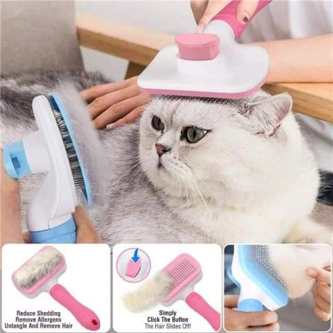 Self Cleaning Pet Brush For Cat And Dog