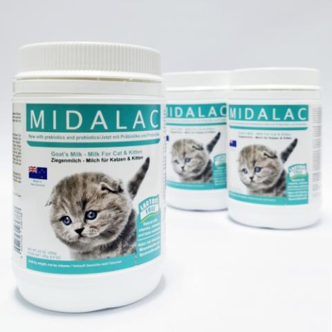 Midalac Goat’s Milk Replacer- Milk For Cat & Kitten (200g)
