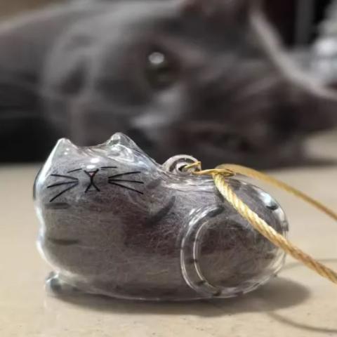 Cat Fur Keychain