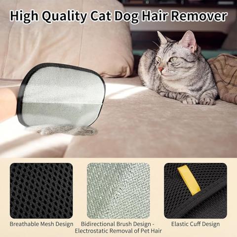 Pet Hair Remover Glove Reusable