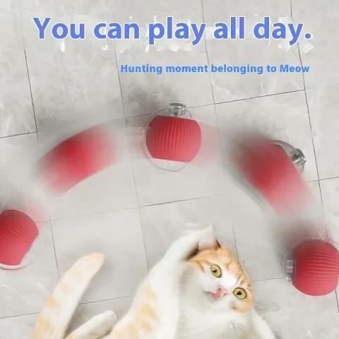 Interactive Cat Ball Teaser Automatic Toys Motion Sensor