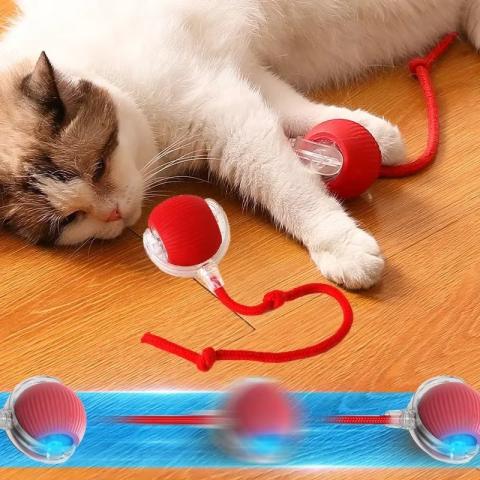 Interactive Cat Ball Teaser Automatic Toys Motion Sensor