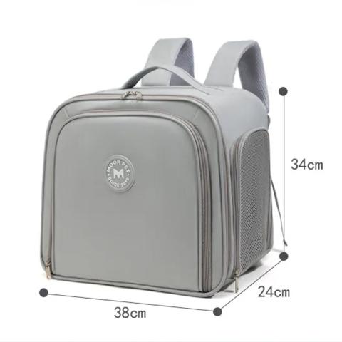 Portable pet bags expandable and breathable