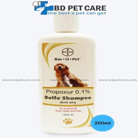Bayer Bolfo Tick and Flea Dog Shampoo - 200 ml