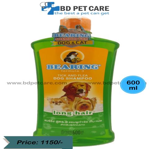 Bearing Dog shampoo- Long Hair (Tick and Flea) 600ml