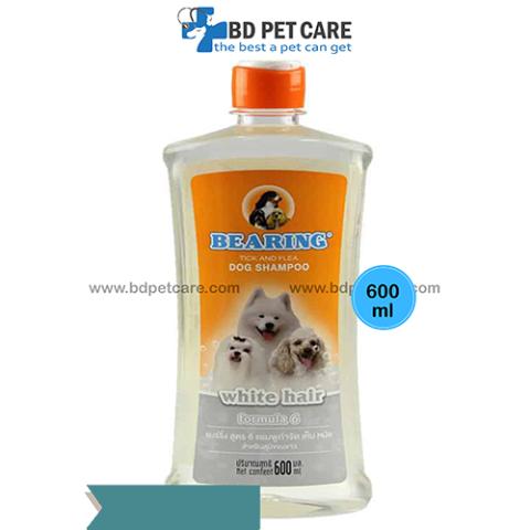 Bearing Dog shampoo- White Hair (Tick and Flea) 600ml