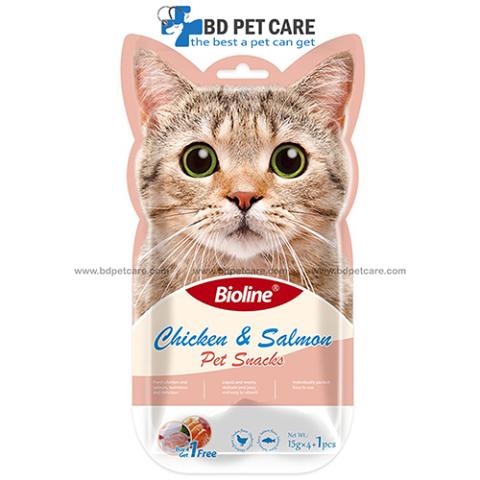 Bioline Cat Treat Chicken & Salmon Pet Snacks