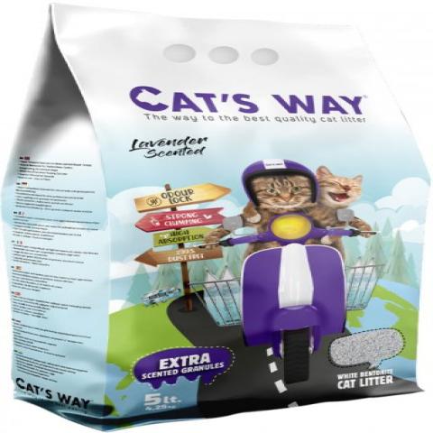 Cat's Way Classic Bentonite Cat Litter 5L Lavender