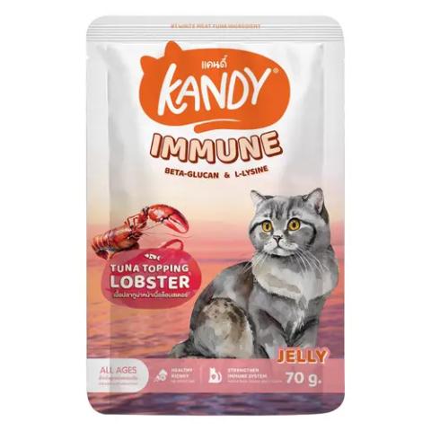 Kandy IMMUNE Formula Pouch Tuna Topping Lobster in Jelly for All Ages 70g