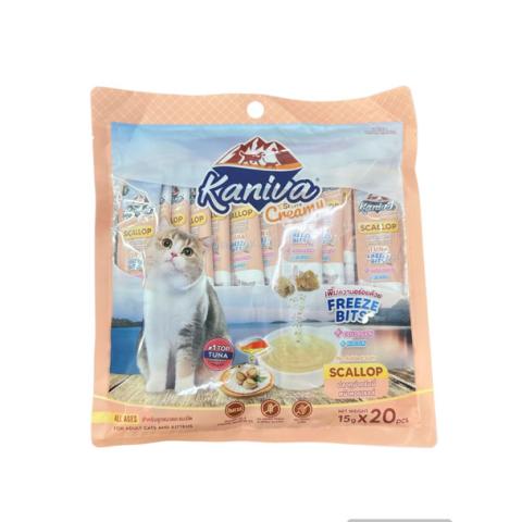 Kaniva Creamy Tuna Topping Scallop Freeze Bits 15g x 20pcs
