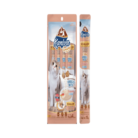 Kaniva Creamy Tuna Topping Scallop Freeze Bits 15g x 4pcs