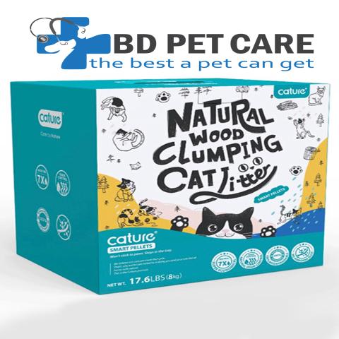 Cature Natural Wood Clumping Smart Pellets Cat Litter 8kg