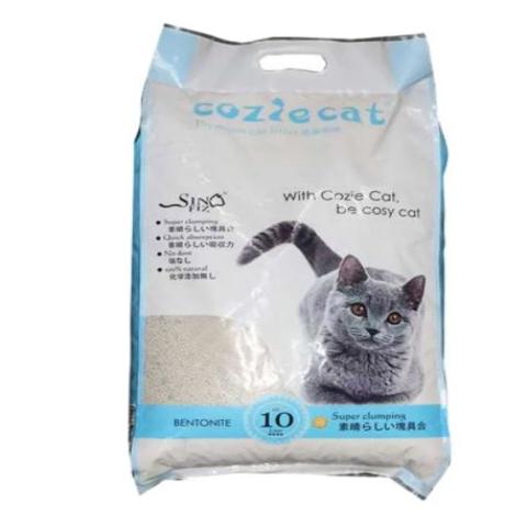 Cozie Cat- Premium Bentonite Cat Litter(Unscented- 10L)