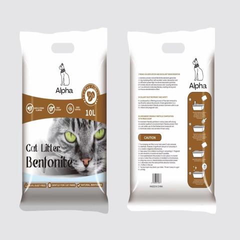 Alpha Bentonite cat litter Coffee 10L