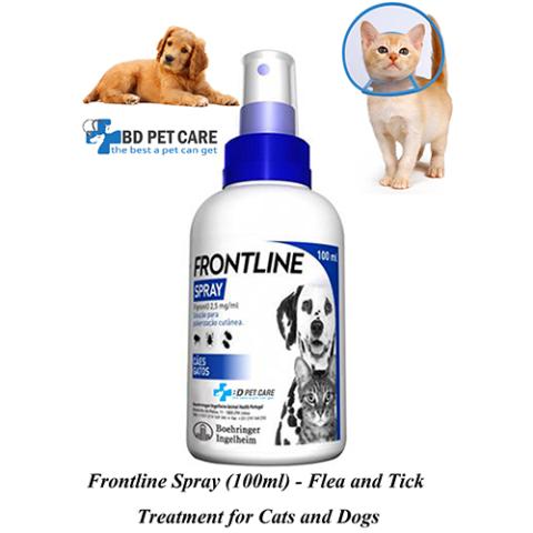 Frontline Spray (100ml) – Flea & Tick Treatment for Cats & Dogs