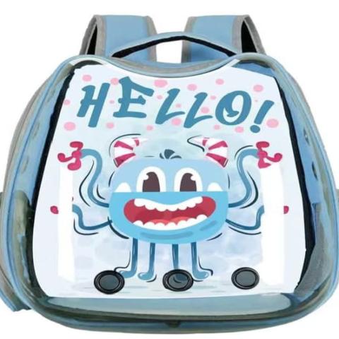 Hello Cat Travel Backpack - Sky