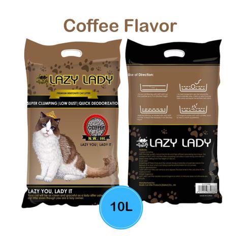 Lazy Lady Premium Clumping Cat Litter (Coffee 10L)