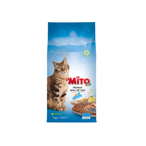 Mito Mix Adult Cat Food with Chicken & Fish 1kg