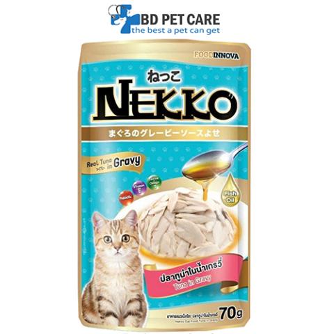 Nekko Adult wet Pouch - Tuna In Gravy 70g