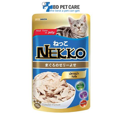 Nekko Adult wet Pouch -Tuna In Jelly 70g