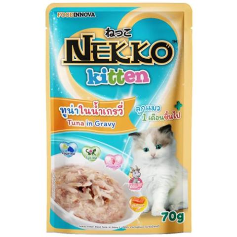 Nekko Kitten Tuna in Gravy -70g