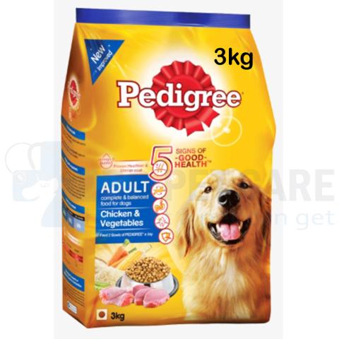 Pedigree- Adult chicken & vegetables 3kg