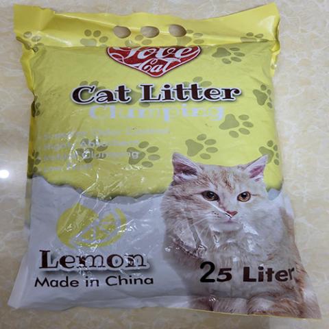 LoveCat Cat Litter Clumping Lemon 25L