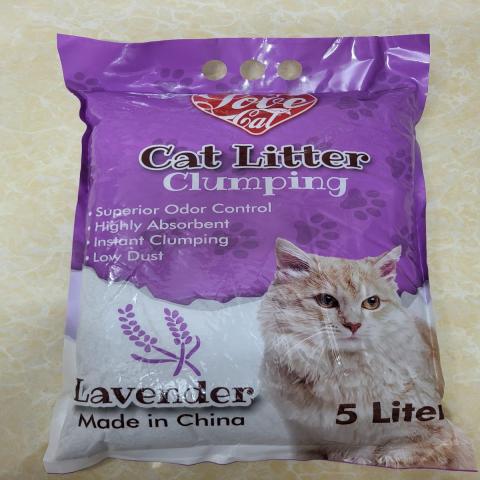 LoveCat Cat Litter Clumping Levander 5L