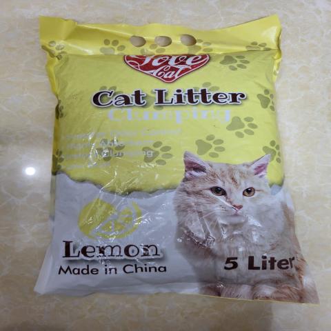 LoveCat Cat Litter Clumping Lemon 5L