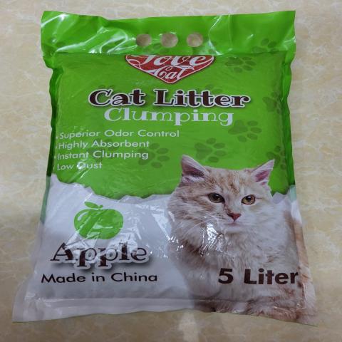 LoveCat Cat Litter Clumping Apple 5L