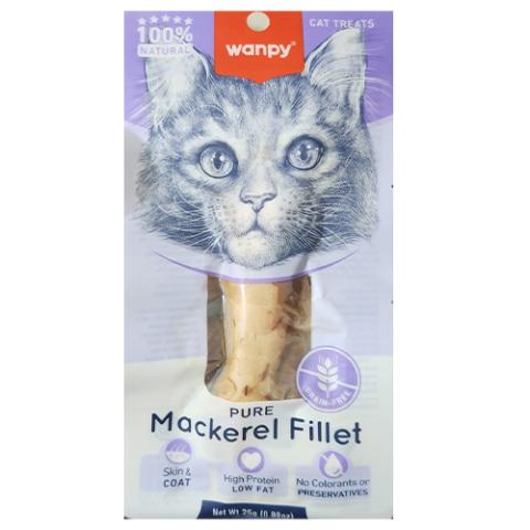 Wanpy Pure Mackerel Fillet For Cat 25gm