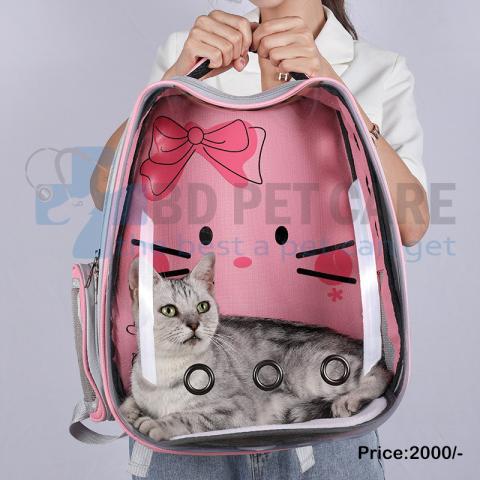Premium Cat Travel Backpack (Pink)