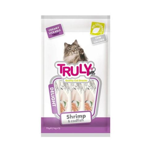 Truly Creamy cat treat Shrimp & Codfish 70g (5X14gm)