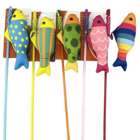 Cat Teaser with catnip fish