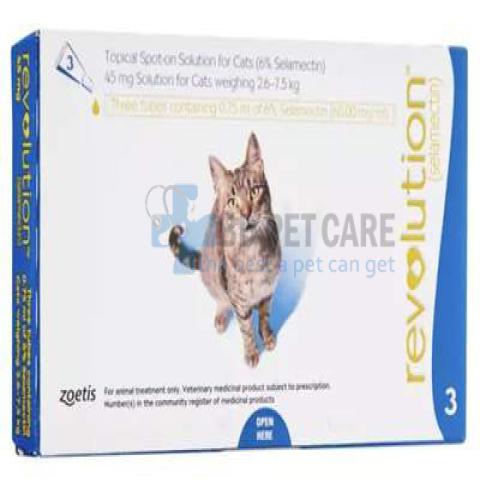 Revolution for cats Spot On – A Comprehensive 5 in 1 Protection (2.6-7.5kg)
