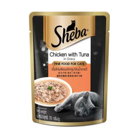 Sheba - Pouch - Chicken with Tuna in Gravy 70g