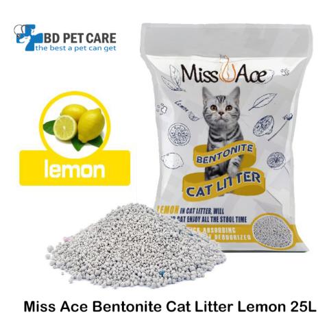 Miss Ace Bentonite Cat Litter Lemon 25L