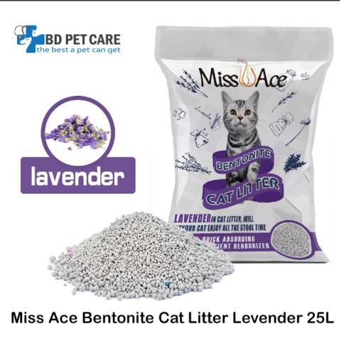 Miss Ace Bentonite Cat Litter Levender 25L