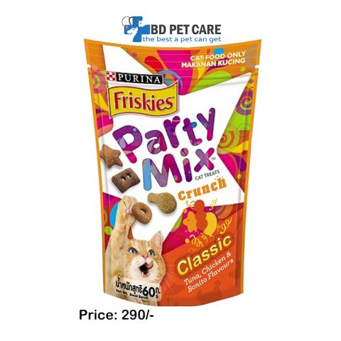 Friskies Party Mix Cat Treats Classic (60gm)