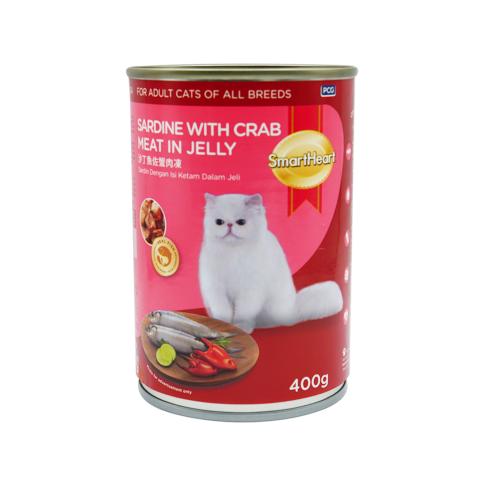 SmartHeart Cat Canned Food Sardine with Salmon 400g