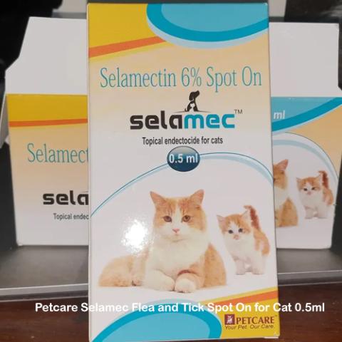 Petcare Selamec Flea and Tick Spot On for Cat 0.5ml