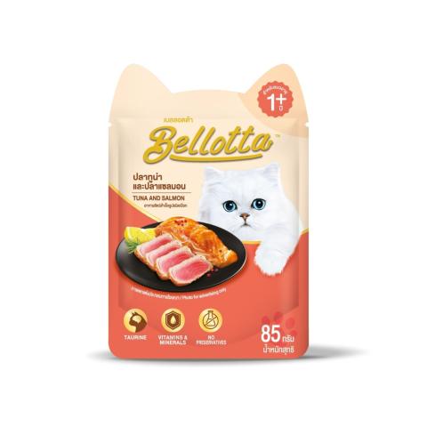 Bellotta Premium Adult Pouch Tuna and Salmon 85gm