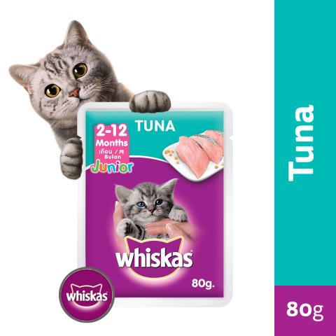 Whiskas Junior Pouch Kitten Food - Tuna (2 - 12 Months)